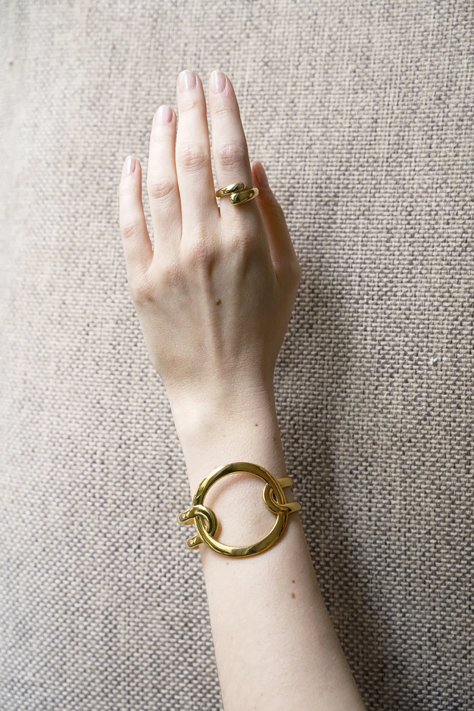 Philippe Audibert Bracelet Anneau Dore Fashion