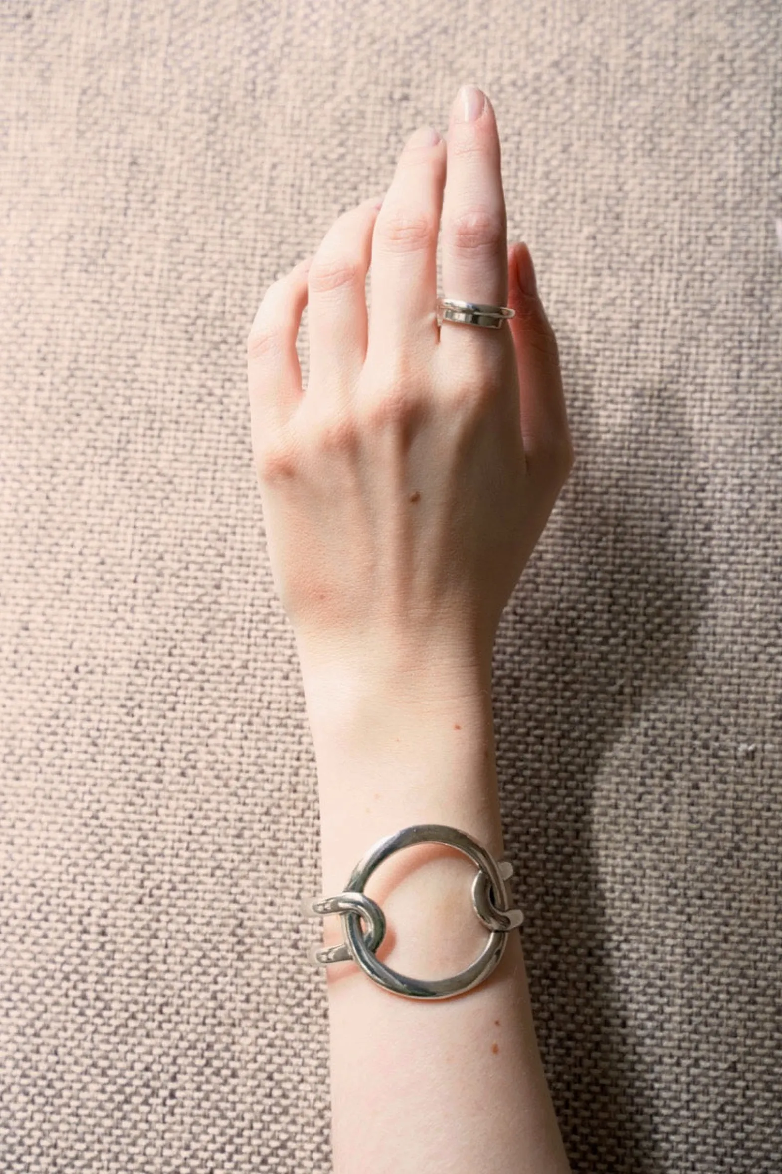 Philippe Audibert Bracelet Anneau Argente Fashion