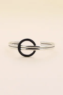Philippe Audibert Bracelet Ebba Enamel Argente-Noir Best Sale