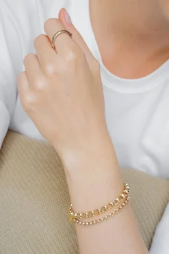 Philippe Audibert Bracelet Virgil Double Dore Clearance