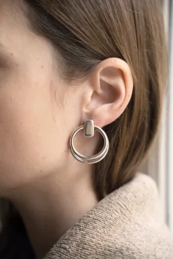 Philippe Audibert Clip Earrings Nevada Argente Clearance