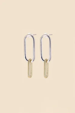 Philippe Audibert Earrings Double Oval Bicolore Online