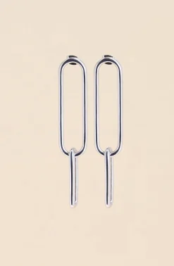 Philippe Audibert Earrings Double Oval Gm Argente Best Sale