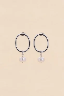 Philippe Audibert Earrings Pia Pearl Argente Cheap