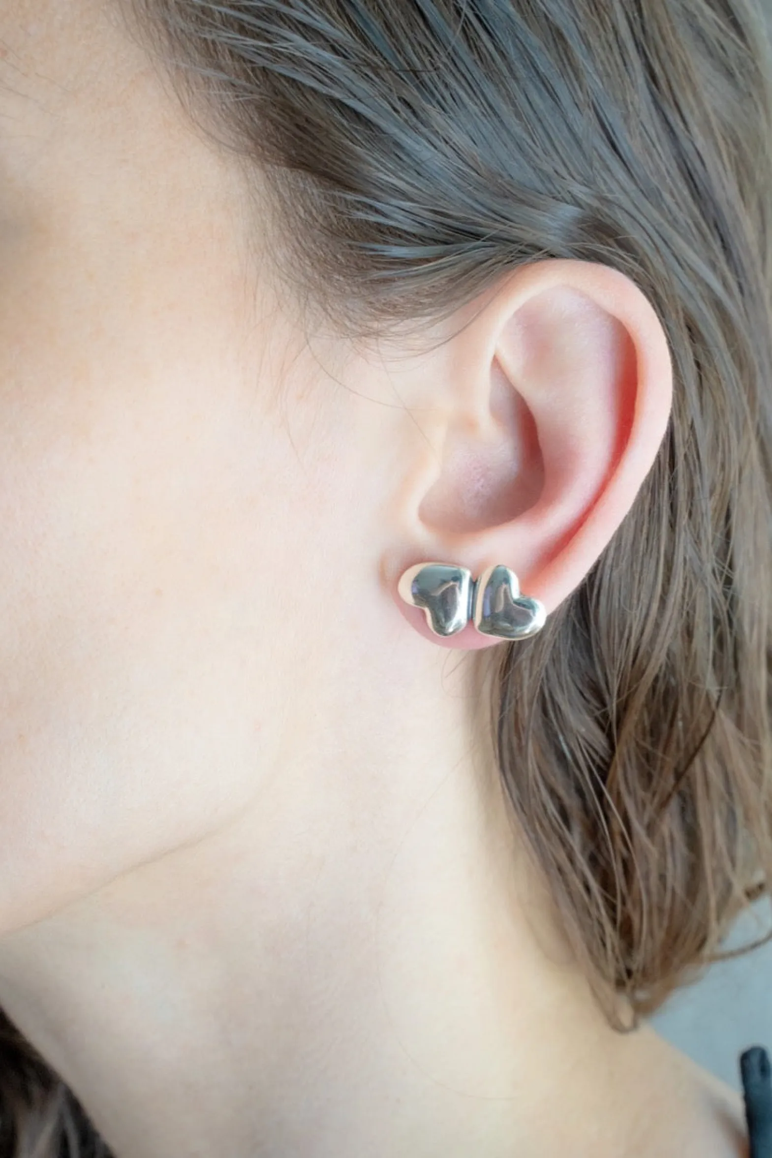 Philippe Audibert Earrings Wanda Double Coeur Flash Sale