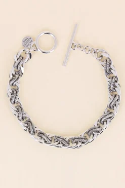 Philippe Audibert Men Bracelet Striated Twist Chain Cheap