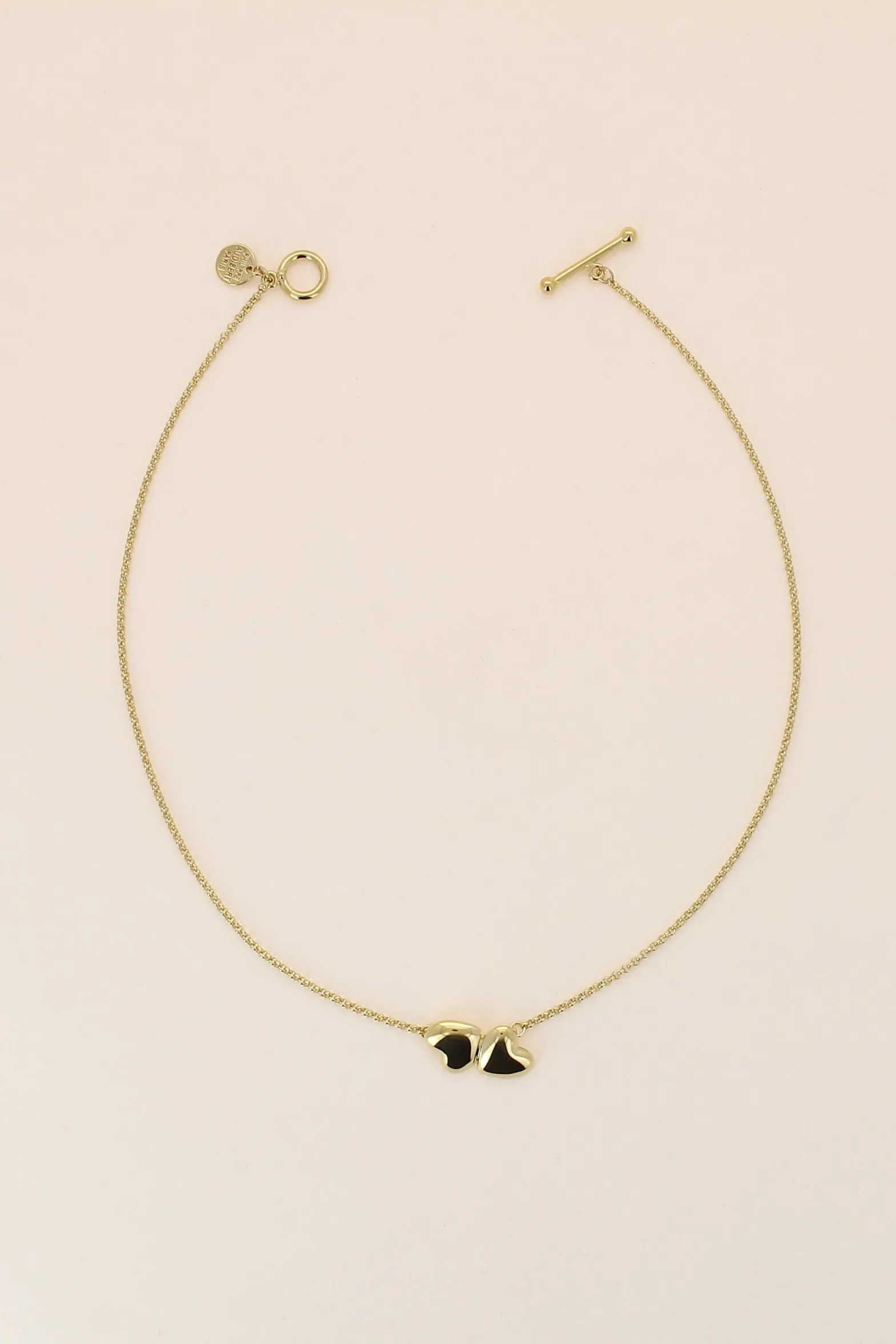 Philippe Audibert Necklace Wanda Double Coeur Cheap