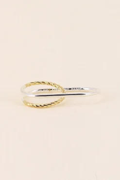 Philippe Audibert Ring Double Asha Bicolore Flash Sale
