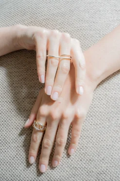 Philippe Audibert Ring Double Asha Bicolore Flash Sale