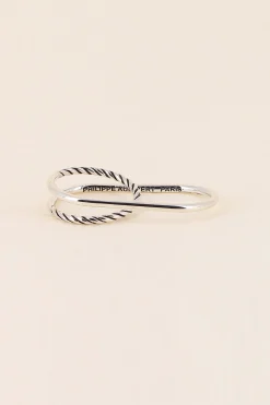 Philippe Audibert Ring Double Asha Argente Discount