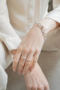 Philippe Audibert Ring Double Asha Argente Discount