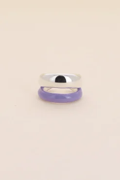 Philippe Audibert Ring Kyler Enamel Argente-Parme Shop