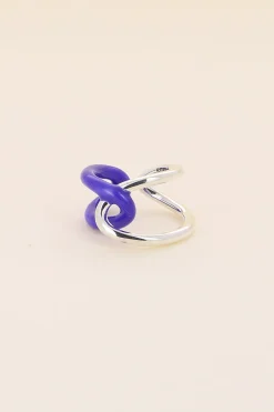 Philippe Audibert Ring Rick Enamel Argente-Violet Store