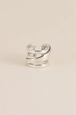 Philippe Audibert Ring Right Large Argente Flash Sale