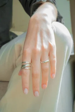 Philippe Audibert Ring Right Large Argente Flash Sale