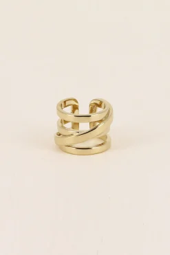 Philippe Audibert Ring Right Large Dore Fashion