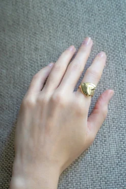 Philippe Audibert Ring Wanda Simple Coeur Gm Dore Clearance